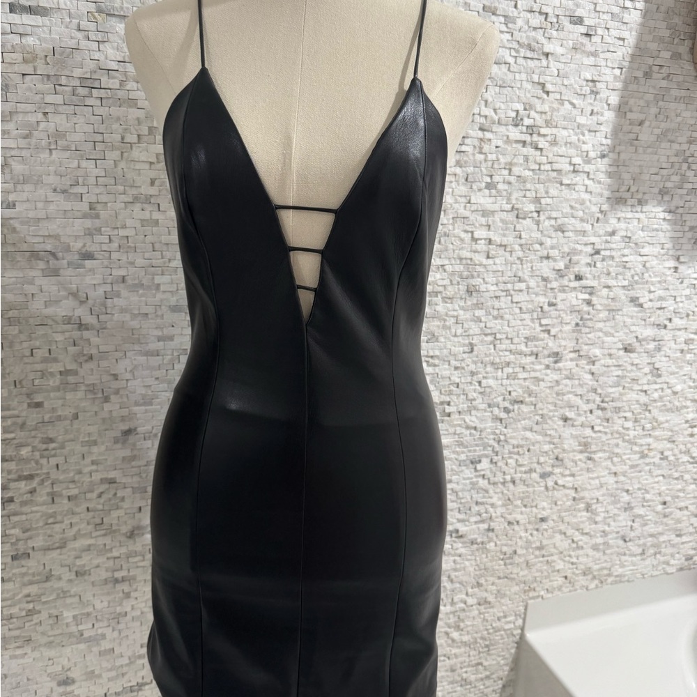 Alice + Olivia Black Mini Dress